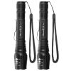 2Packs T6 Tactical Military LED Flashlight 50000LM Zoomable Rechargeable Flashlight Torch w/ 5Modes SOS Night Light