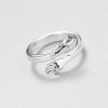 Love Hug Couple Open Adjustable Ring