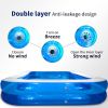 Inflatable Swimming Pool, Family Full-Sized Above Ground Swimming Pools with Air Pump Outdoor Backyard Lounge Pool YF
