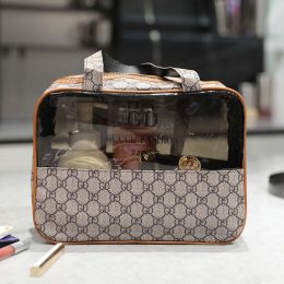 Wholesale Large capacity transparent cosmetic bag (Color: 1)