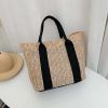 Wholesale Ladies Woven Handbag Beach Bag Multicolor