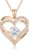 Heart Pendant Necklaces for Women 925 Sterling Silver