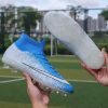 New Football Shoes Man Soccer Boots Artificial Grass Original Superfly High Ankle Kids Shoes Crampons Outdoor Sock Cleats Shoes