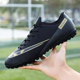 Hniadia Football Boots High Quality Soccer Shoes Assassin Chuteira Campo Same As Messi AG/TF Football Training Sneakers Ð±ÑƒÑ‚ÑÑ‹ (Color: s028-TF-black)
