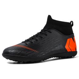 Hniadia Football Boots High Quality Soccer Shoes Assassin Chuteira Campo Same As Messi AG/TF Football Training Sneakers Ð±ÑƒÑ‚ÑÑ‹ (Color: ss027-TF-black)