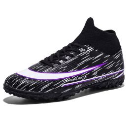 Hniadia Football Boots High Quality Soccer Shoes Assassin Chuteira Campo Same As Messi AG/TF Football Training Sneakers Ð±ÑƒÑ‚ÑÑ‹ (Color: ss029-TF-black)