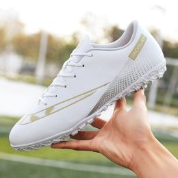 Hniadia Football Boots High Quality Soccer Shoes Assassin Chuteira Campo Same As Messi AG/TF Football Training Sneakers Ð±ÑƒÑ‚ÑÑ‹ (Color: s028-TF-white)