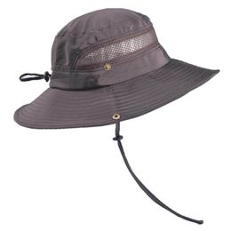 Outdoor Fishing Mountaineering Hat Men Summer Sun Hat Sun Hat Sun Hat Summer Fisherman Hat Men (Color: Coffee)
