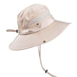 Outdoor Fishing Mountaineering Hat Men Summer Sun Hat Sun Hat Sun Hat Summer Fisherman Hat Men (Color: beige)