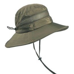 Outdoor Fishing Mountaineering Hat Men Summer Sun Hat Sun Hat Sun Hat Summer Fisherman Hat Men (Color: Army Green)
