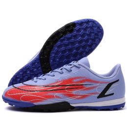 High Quality Soccer Shoes Mbappe Football Boots Futsal Chuteira Campo Cleats Men Training Sneakers Ourdoor Women Footwear TF/FG (Color: ss1413-TF- purple)