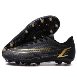 High Quality Soccer Shoes Mbappe Football Boots Futsal Chuteira Campo Cleats Men Training Sneakers Ourdoor Women Footwear TF/FG (Color: ss1413-AG-black)