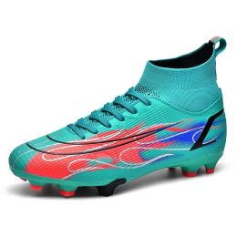High Quality Soccer Shoes Mbappe Football Boots Futsal Chuteira Campo Cleats Men Training Sneakers Ourdoor Women Footwear TF/FG (Color: ss1391-FG-moon)