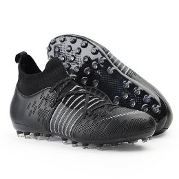 Neymar Future Soccer Shoes High Quality Football Boots Futsal Soccer Cleats Football Training Sneaker TF/MG Ourdoor men Footwear (Color: ss038-MG-BLACK)