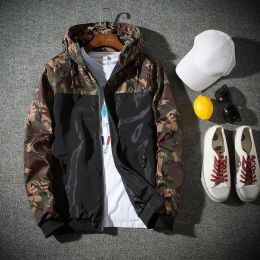 Bomber Jacket Men Casual Fashion Slim New Spring Sportswear Motorcycle Mens Jackets Male Baseball Coats Plus Size 5XL (Color: Green, size: XXL)