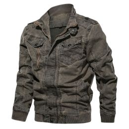 Denim Blue Jacket Mens Stand Collar Spring Autumn Coat Plus Size Jeans Outwear Men 3D Cotton Overcoat Retro Brand Clothing Ceket (Color: grey, size: XS)