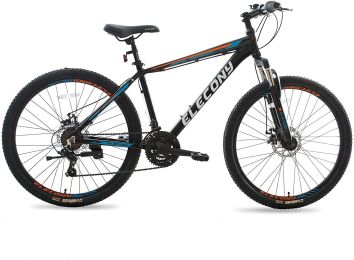 Elecony 26/27.5 Inch Mountain Bike for Adult & Teenagers (Color: BLACK WHITE)
