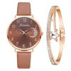 Ladies Quartz Watch Bracelet Set