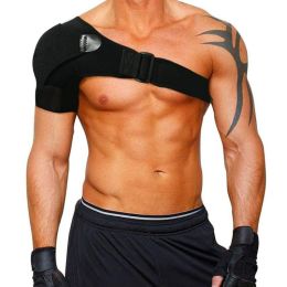 Adult Sports Products Accessories Breathable and Ice Pack Sports Shoulder Pads (Color: Black)