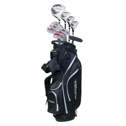 Golf Adult Packages Sets for Men 12/14/16 Piece Set RH Black/Red (sets: 16 piece)