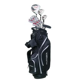 Golf Adult Packages Sets for Men 12/14/16 Piece Set RH Black/Red (sets: 14 piece)