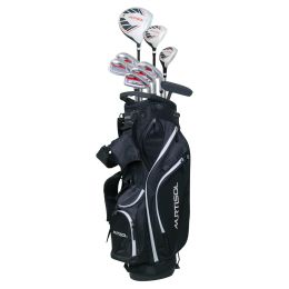 Golf Adult Packages Sets for Men 12/14/16 Piece Set RH Black/Red (sets: 12 piece)