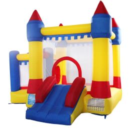 Bounce House Castle with Slide;  Storage Bag;  Inflatable Jumper House for Kids Aged 3-10;  Castle Bouncer for Indoor and Outdoor (Style: Ocean ball room)