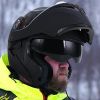 M L XL XXL Adult Helmet Flip up Modular ATV Full Dual Visor Motocross Gloves DOT
