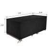 Free shipping 210D Oxford Cloth Outdoor Furniture Dust Cover Rain Cover Outdoor Table And Chair Cover Black YJ
