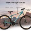 27.5 inch Aluminum Mountain Bike for Woman Men Adult Mens Womens, Multiple Colors