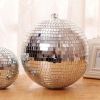 6/8/10/12" Mirror Disco Ball Silver Hanging Reflective Disco Ball Stage Party Decor
