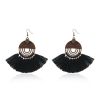 Bohemian Jewelry Fashion hollow round Women Boho Tassel Earrings