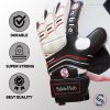 Sable Hub Goalkeeper Glove Cotton Material Football Gloves Protection | Super Grip Palms | Comfortable for Kids, Children & Adults