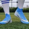 New Football Shoes Man Soccer Boots Artificial Grass Original Superfly High Ankle Kids Shoes Crampons Outdoor Sock Cleats Shoes