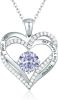 Heart Pendant Necklaces for Women 925 Sterling Silver