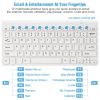 Wireless Keyboard and Mouse 2.4GHz Multimedia Mini Keyboard Mouse Combos USB Receiver