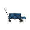 Camping Utility Wagon with Tailgate & Extension Handle; Red/Blue