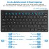 Wireless Keyboard and Mouse 2.4GHz Multimedia Mini Keyboard Mouse Combos USB Receiver