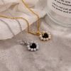 925 Sterling Silver Love Pendant Female European And American Ins Fashion Retro Light Luxury Bead Heart Necklace