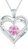 Heart Pendant Necklaces for Women 925 Sterling Silver