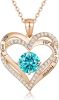 Heart Pendant Necklaces for Women 925 Sterling Silver