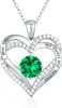 Heart Pendant Necklaces for Women 925 Sterling Silver