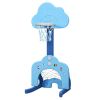 3-in-1 Kids Adjustable Basketball Hoop Set with Balls