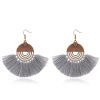 Bohemian Jewelry Fashion hollow round Women Boho Tassel Earrings