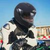 M L XL XXL Adult Helmet Flip up Modular ATV Full Dual Visor Motocross Gloves DOT