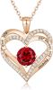 Heart Pendant Necklaces for Women 925 Sterling Silver