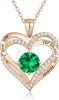 Heart Pendant Necklaces for Women 925 Sterling Silver