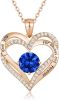 Heart Pendant Necklaces for Women 925 Sterling Silver