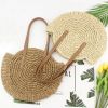 Wholesale Hand Knitted Round Straw Beach Bag