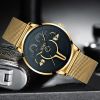 Men's Mesh Strap Vintage Sports Quartz Watch